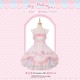 Mademoiselle Pearl Sanrio My Melody Rose Themed Apron Top Skirt Set JSKs and OPs(Reservation/Full Payment Without Shipping)